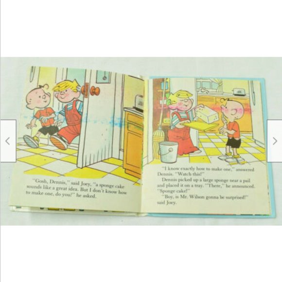 Dennis the Menace Takes the Cake Golden Tell-a-Tale Hardcover Story Book 1987 - Picture 3 of 5